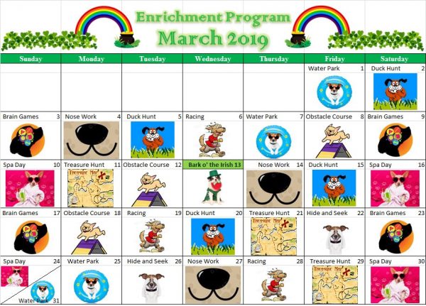 dog-daycare-enrichment-calendar-march-2019-canine-cabana